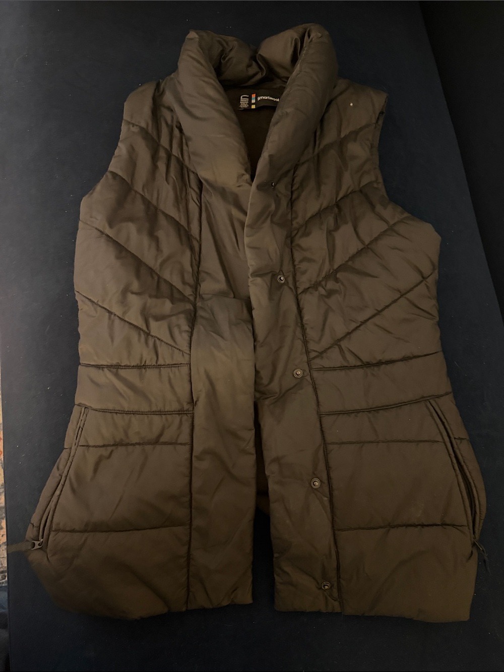 Smartwool Insulated Quilted Puffer Vest — Black
